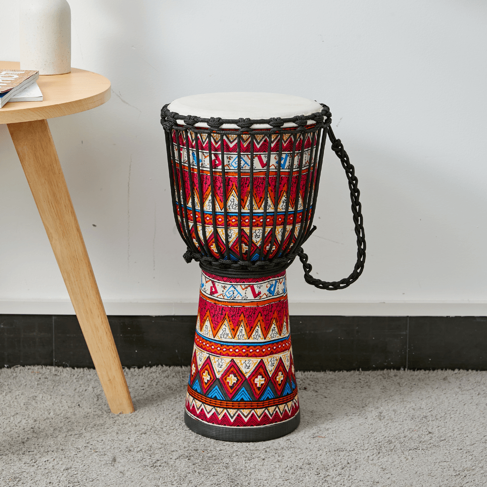 Djembe Natural Hide Head Traditional Rope 12" (2 Colours) africa drum