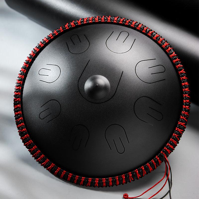 Handpan Mini 9 Note Hluru 14 Inch Steel Tongue Drum D Minor. musical instrument percussion instrument meditation, sound healing beginner. buy handpan tongue drum Australia