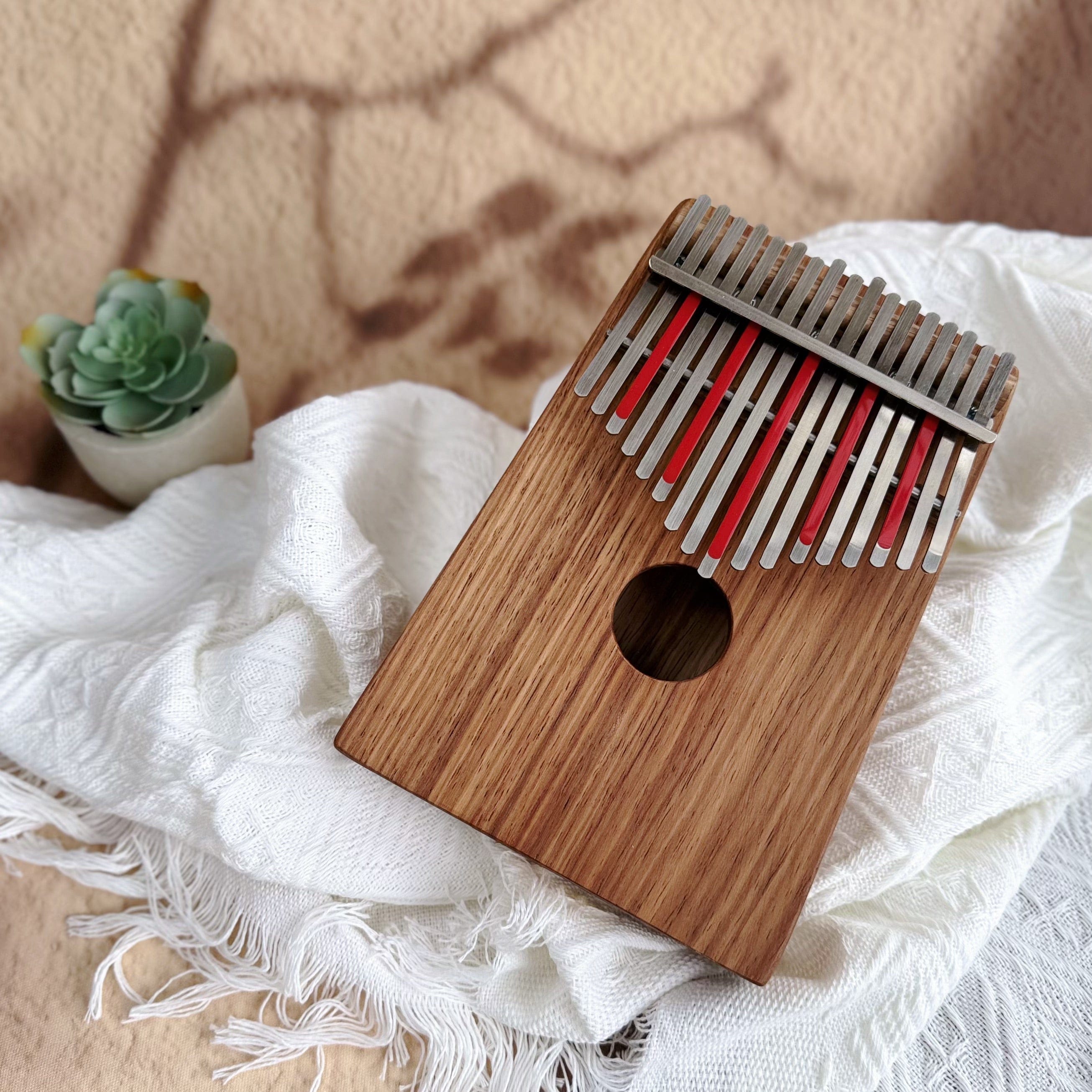 Hugh Tracey Treble Kalimba 17 Key mbira thumb piano musical instrument sound healing musical therapist with Electronic Pickup Handcrafted in South Africa