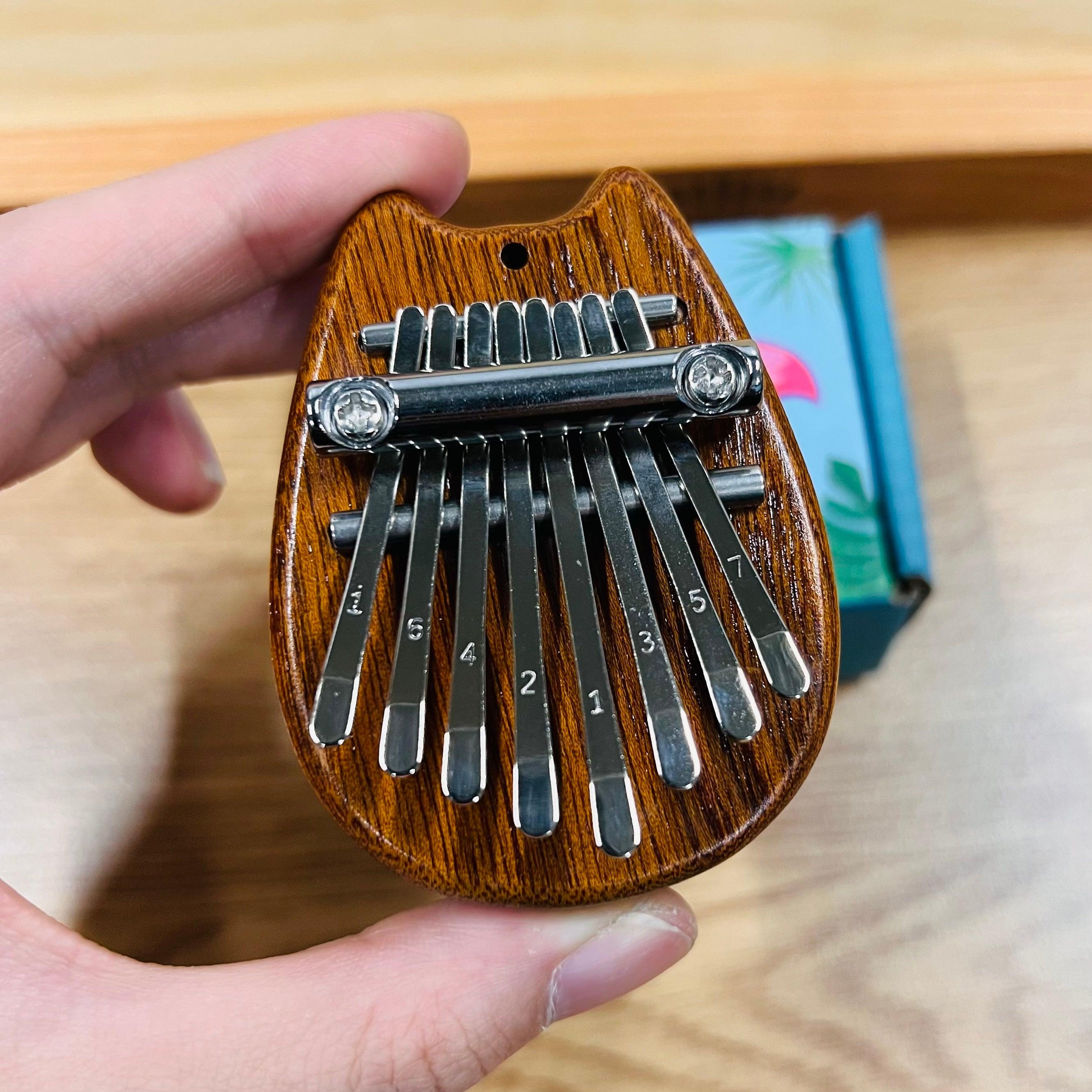 Kalimba 8 Keys Sapele Mini Necklace - Little Kalimba Shop