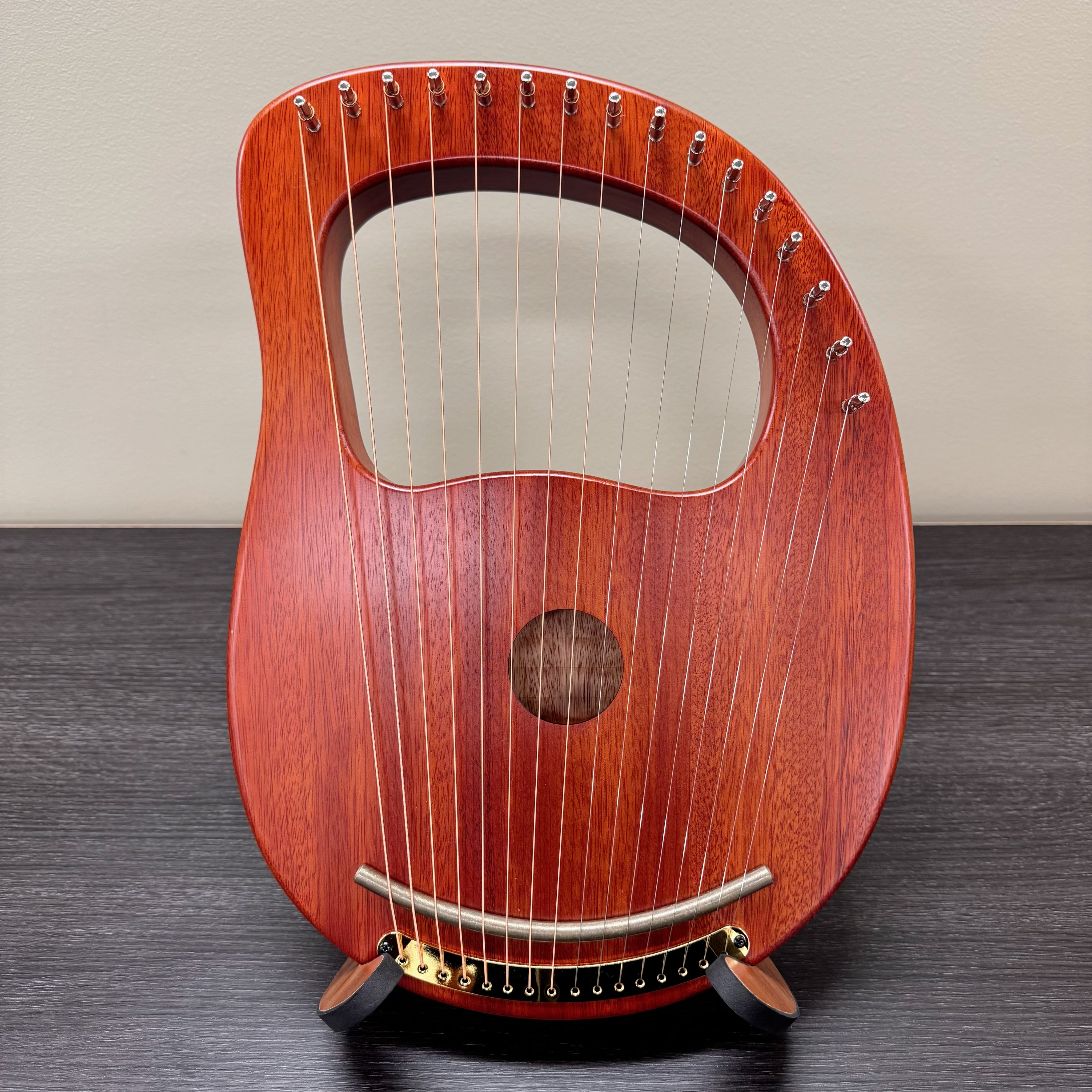 Lyre Harp 16 String Premium Mahogany mini harp celtic harp sound healing music therapy beginner Australia