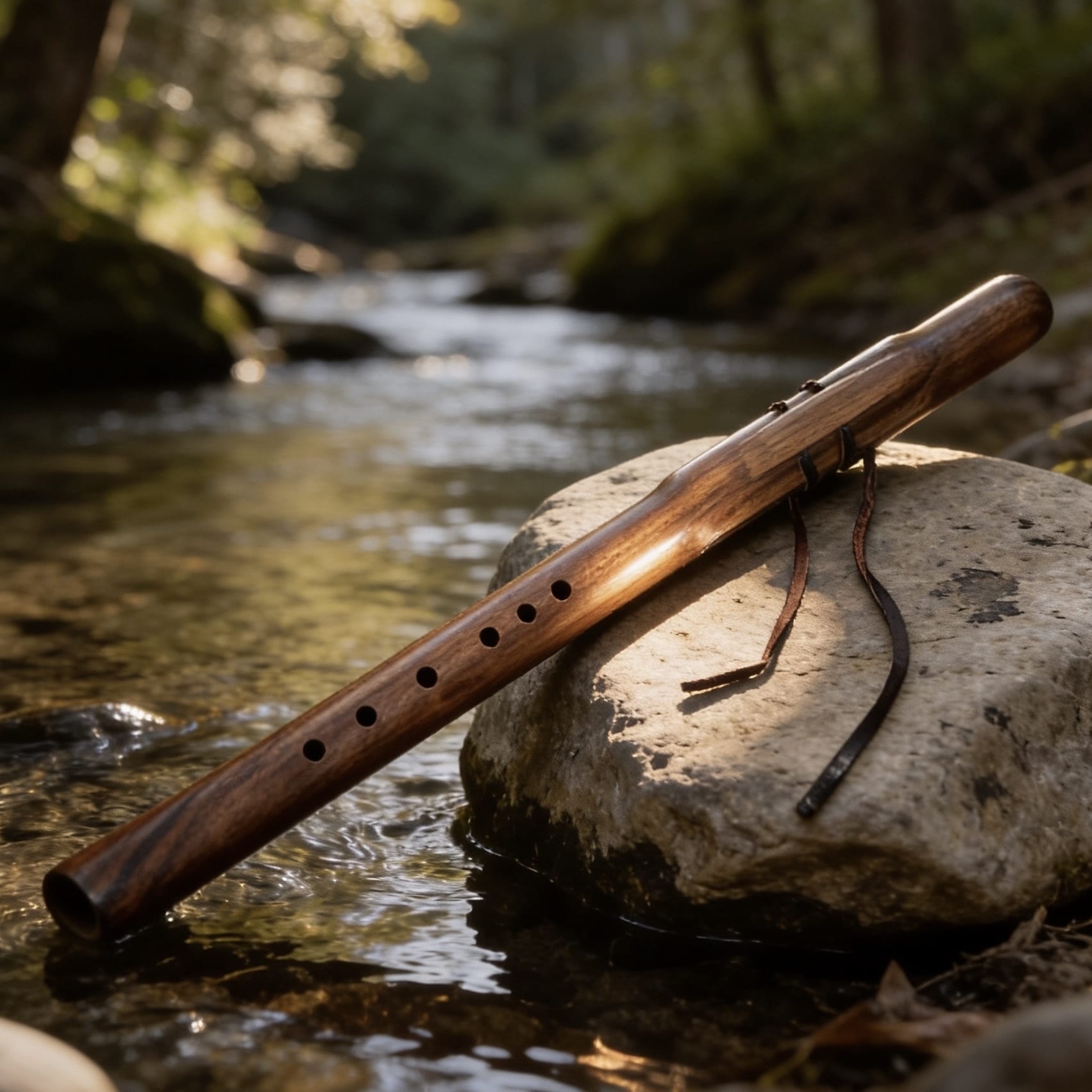 Native American Style Flute Walnut / Sheoak 53cm