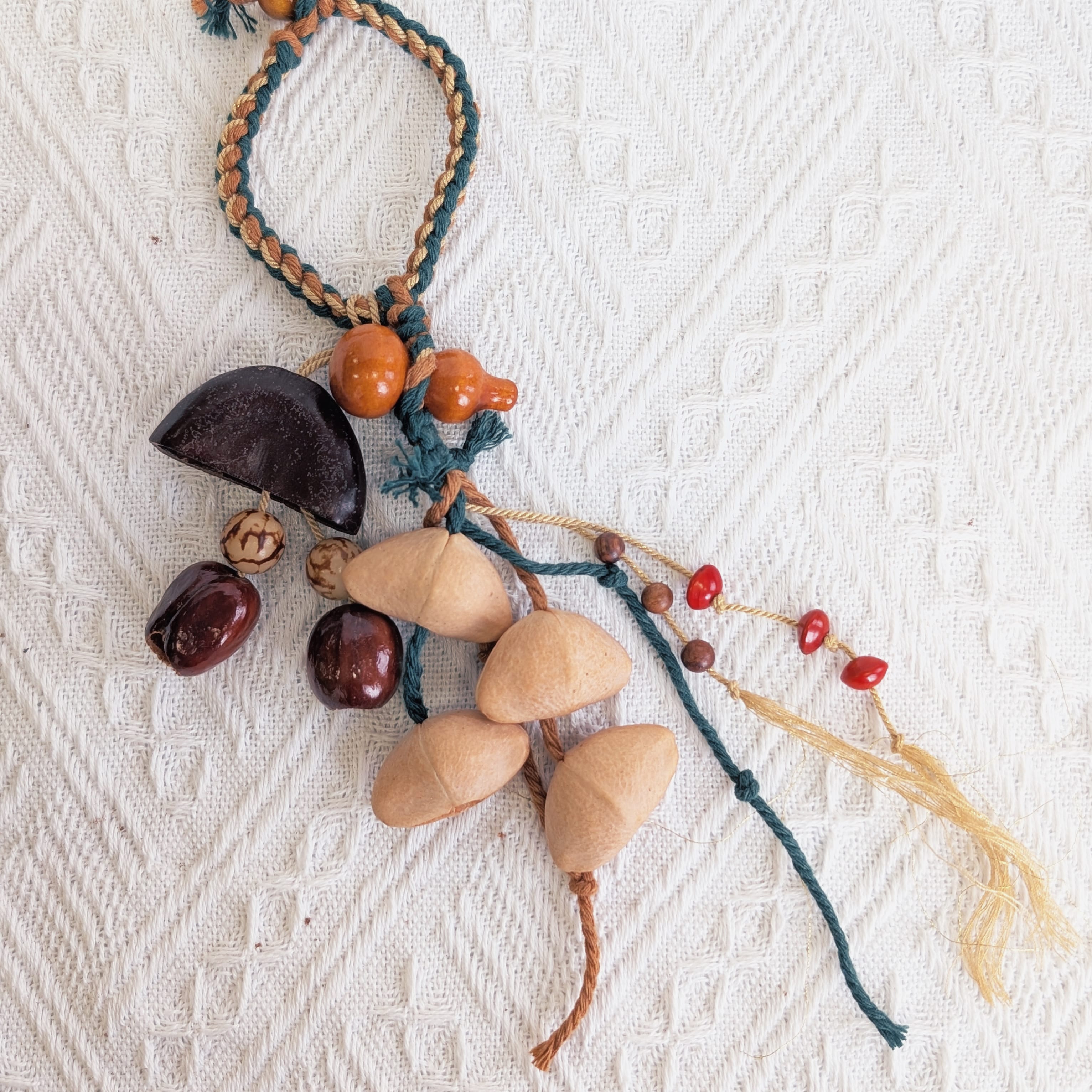 Natural Seed Shaker Ornament – Gourd Blessing