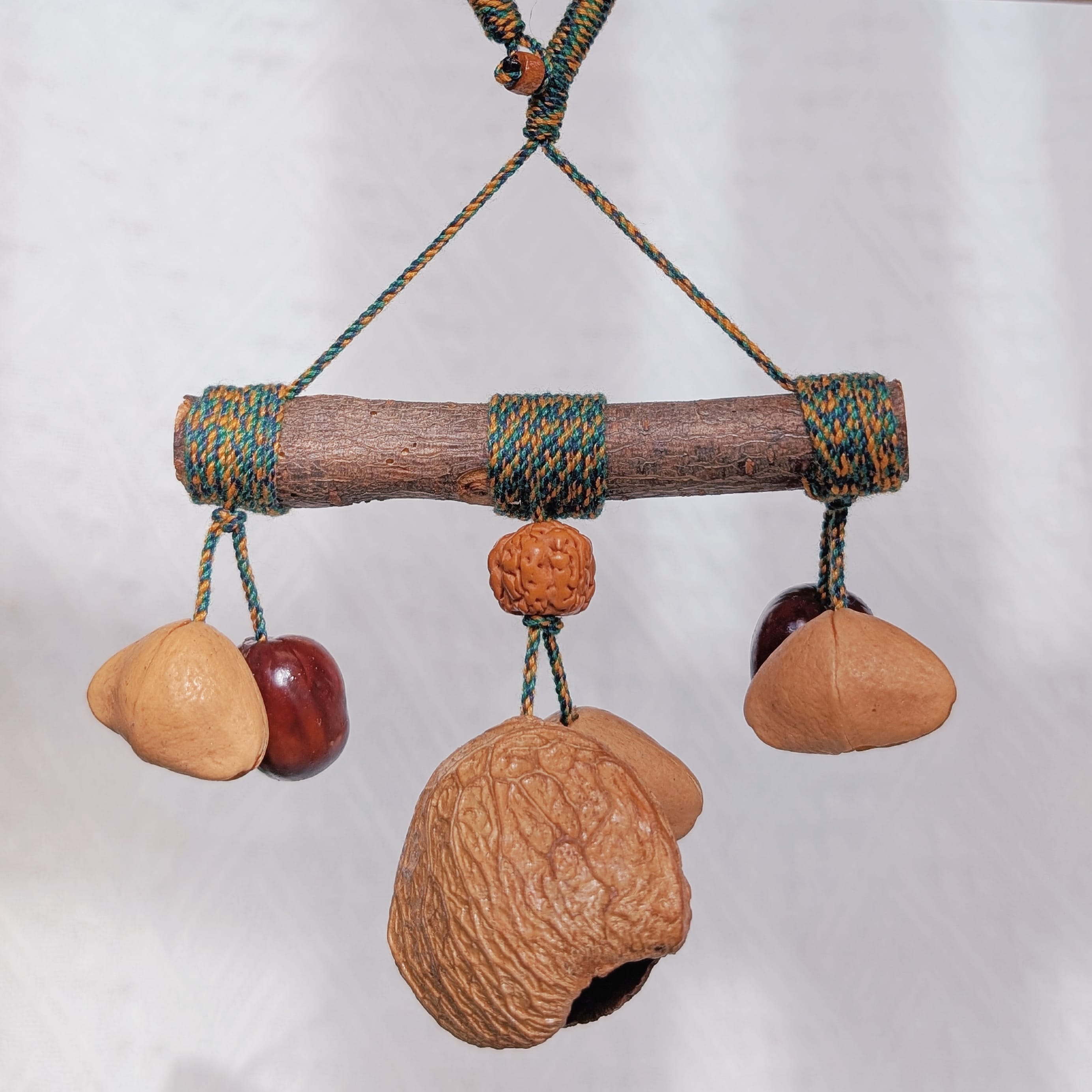 Natural Seed Shaker Ornament – Peachwood Guardian