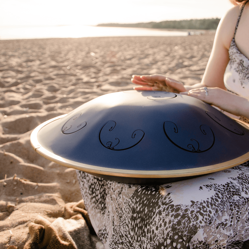 RAV Vast B Celtic Double Ding Indigo 432hz handpan steel tongue drum tank drum meditation sound healing Australia