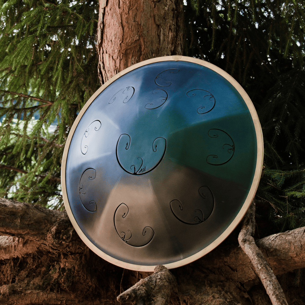 RAV Vast B Celtic Double Ding Indigo 432hz handpan steel tongue drum tank drum meditation sound healing Australia