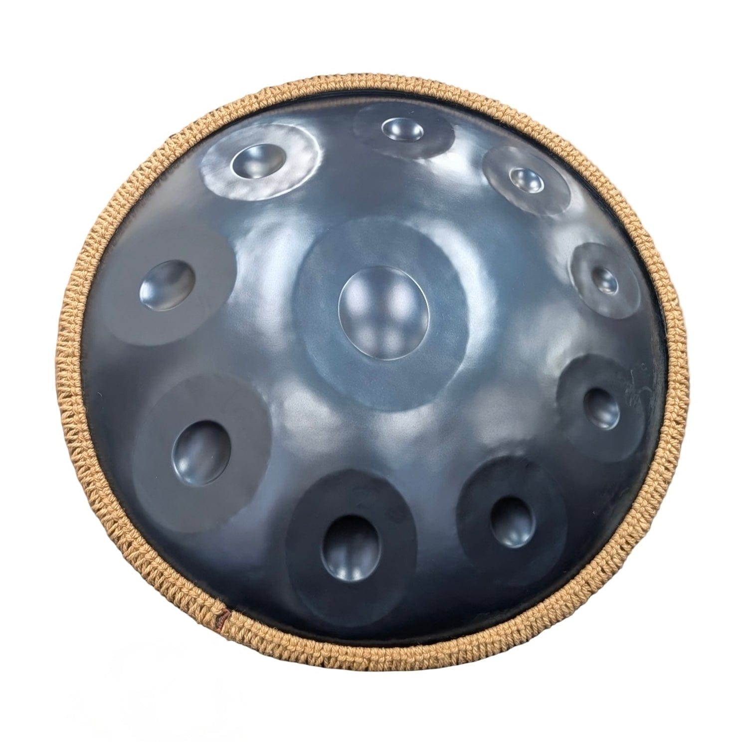 Buy beginner handpan in Australia – 55 cm Mandala 10-note D Kurd handpan, 432 Hz tuning, ideal beginner handpan for meditation, music therapy, acoustic performance, and creative expression.