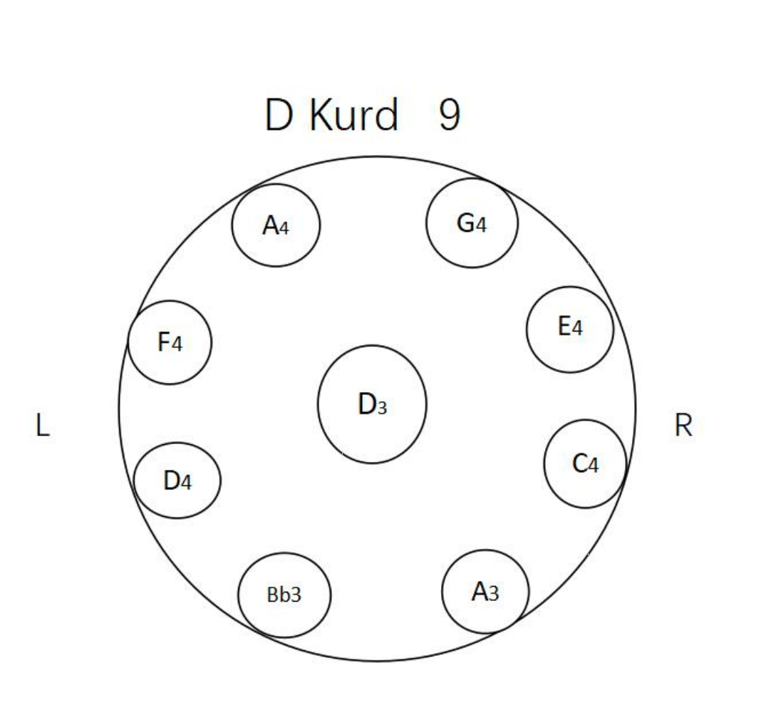 Yula Handpan 9-Note D Kurd 432Hz/440Hz 55cm