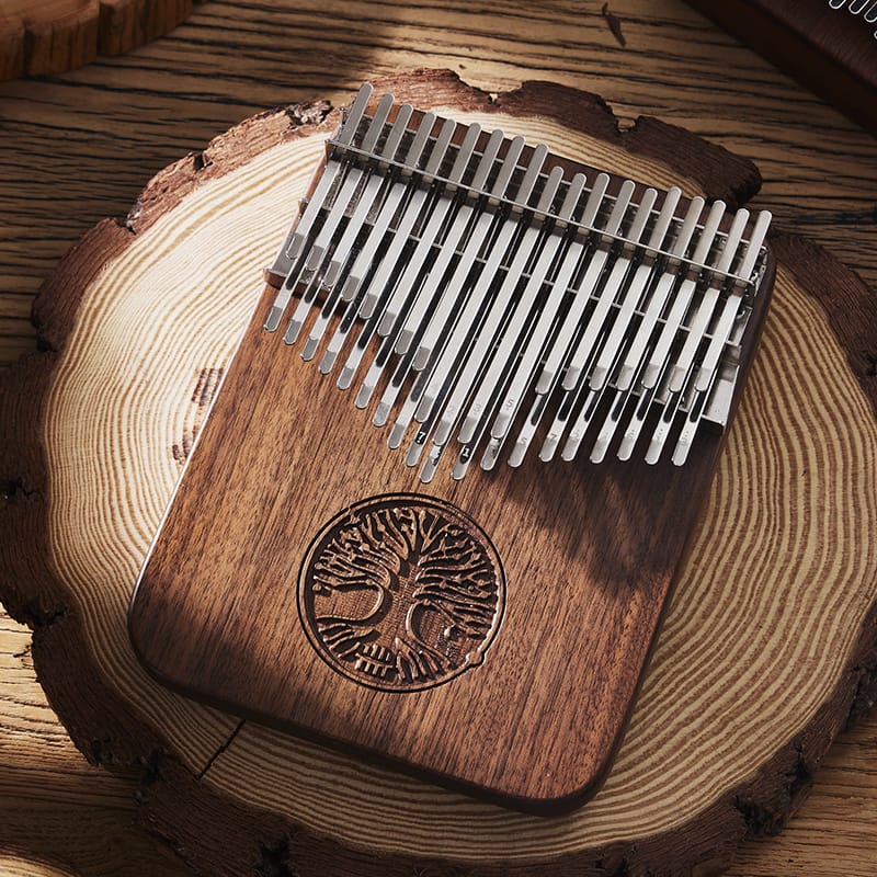 Kalimba 38 Key Chromatic Hluru Tree Of Life w/Case thumb piano mbria buy kalimba Australia 
