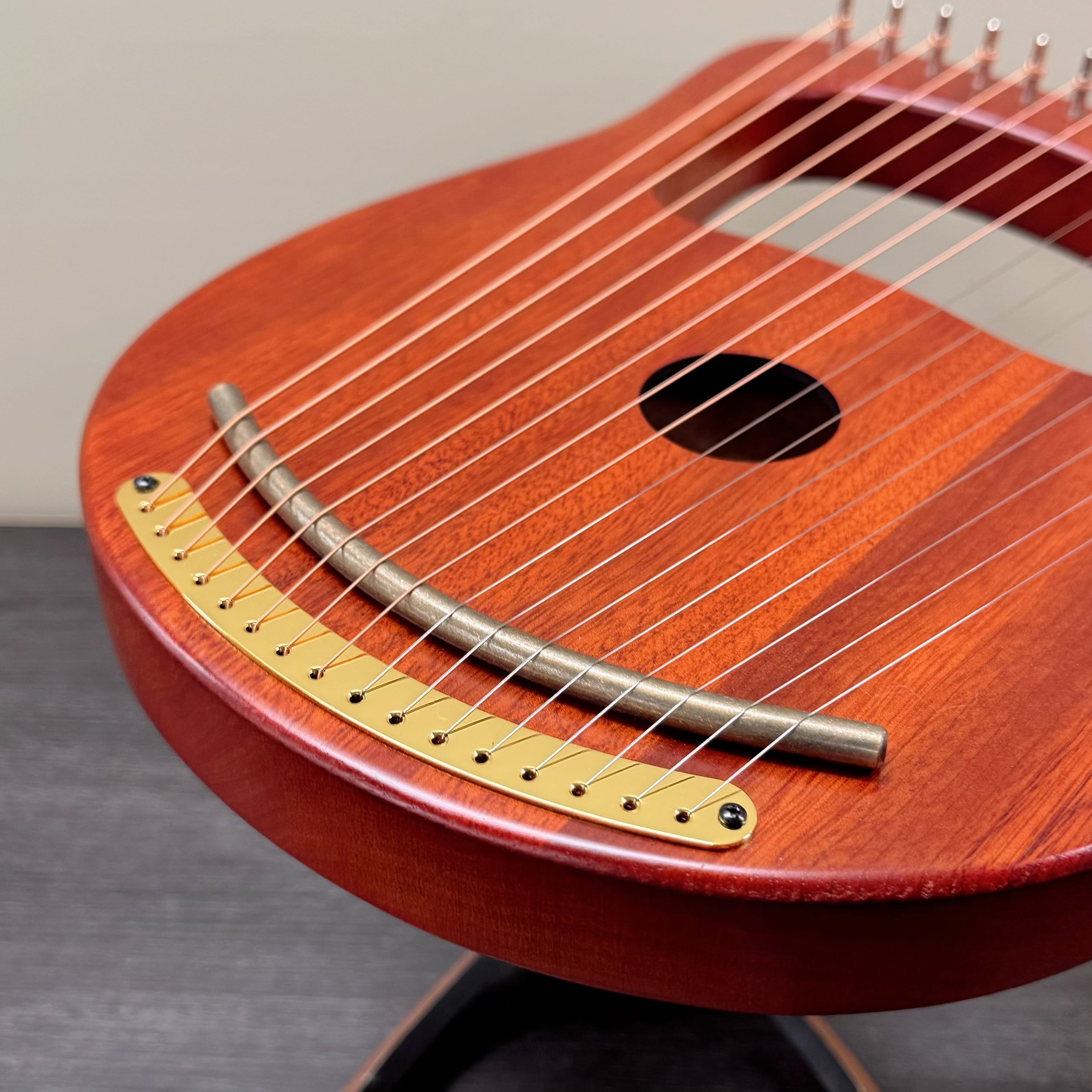 Lyre Harp 16 String Premium Mahogany mini harp celtic harp sound healing music therapy beginner Australia