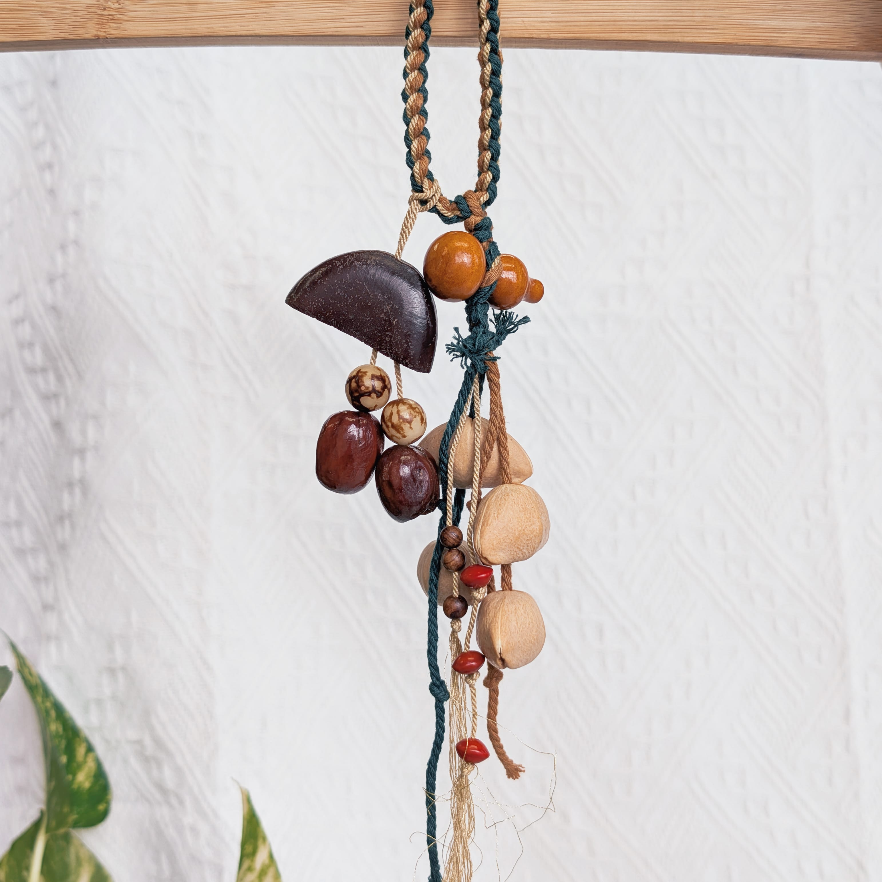 Natural Seed Shaker Ornament – Gourd Blessing