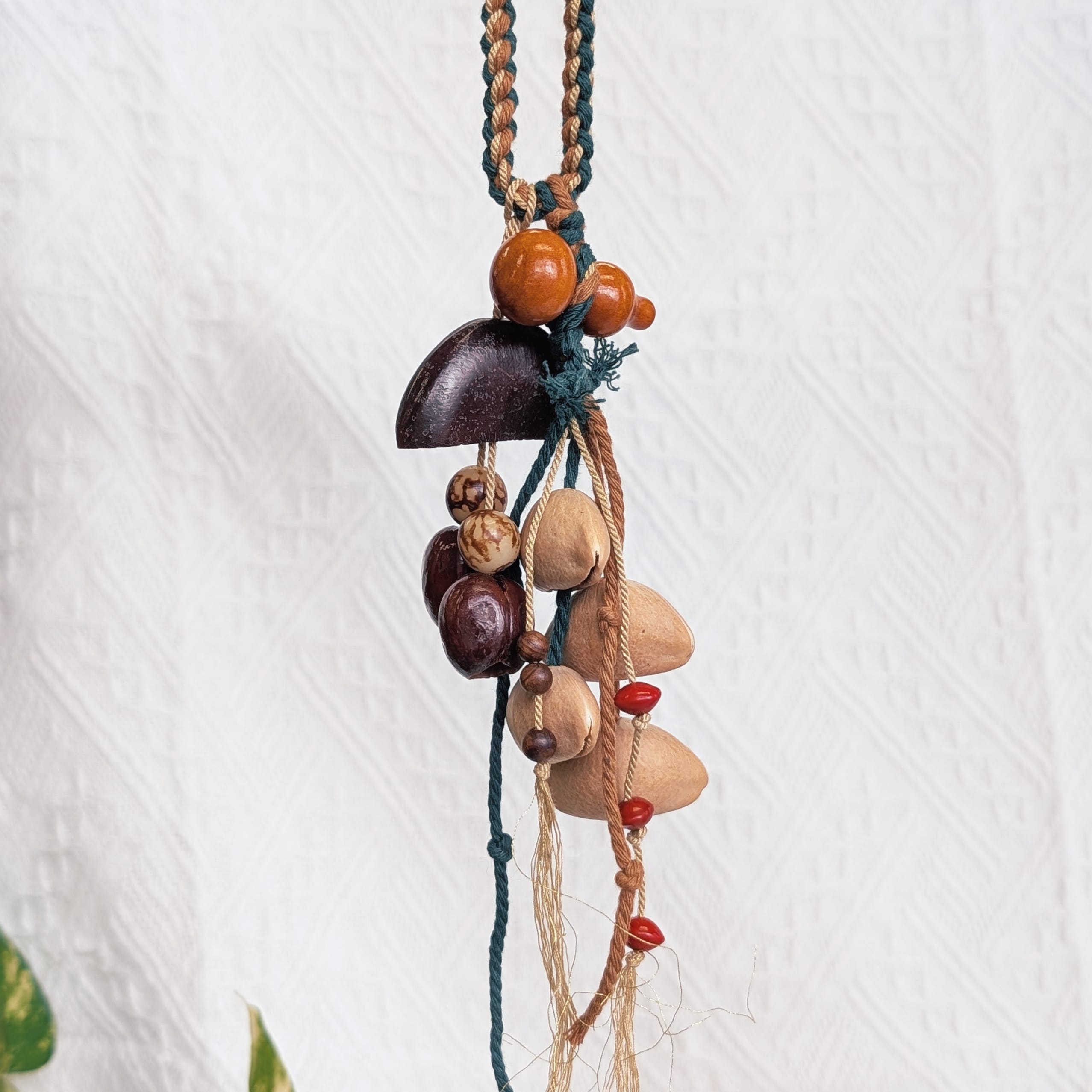 Natural Seed Shaker Ornament – Gourd Blessing