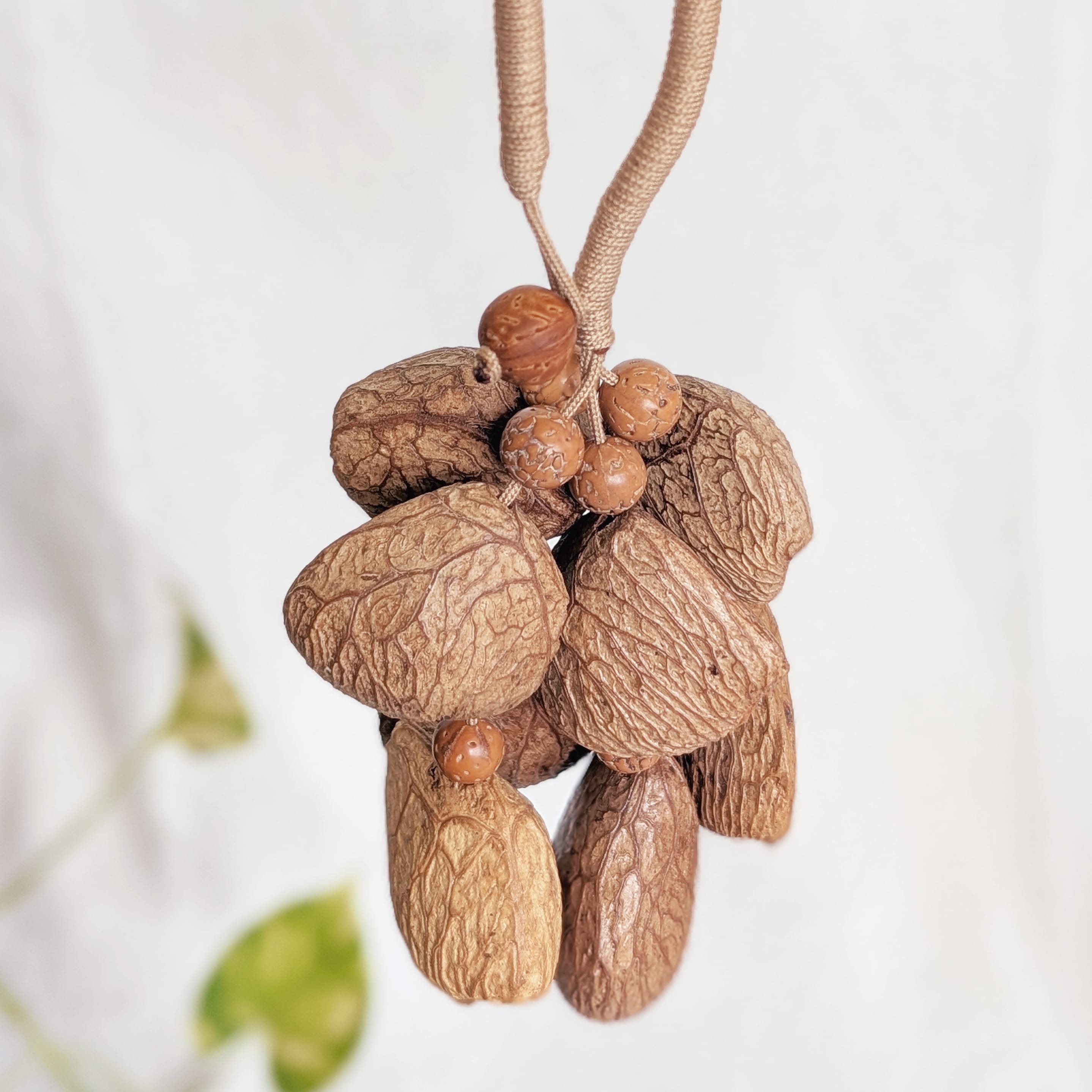 Natural Seed Shaker Ornament – Sunlit Whisper