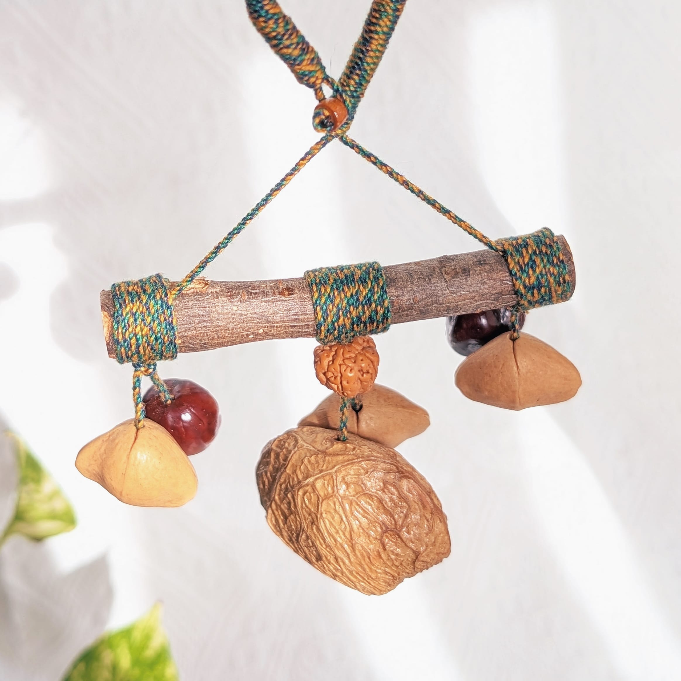 Natural Seed Shaker Ornament – Peachwood Guardian