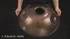 Video of the YULA Handpan 14-Note D Kurd being played, demonstrating its soulful, versatile sound and expanded tonal range.