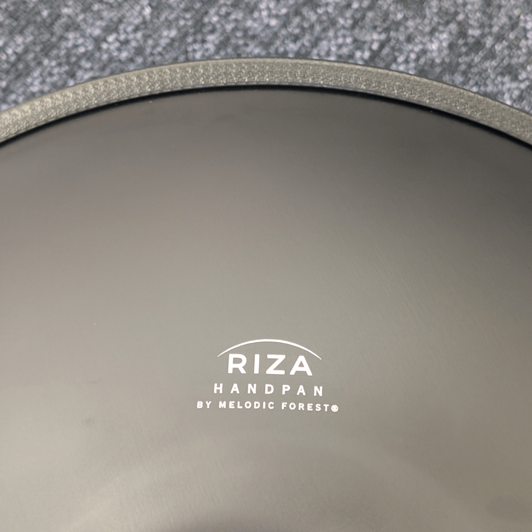 Riza Handpan 12-Note D Kurd Beginner Mandala Black 55cm