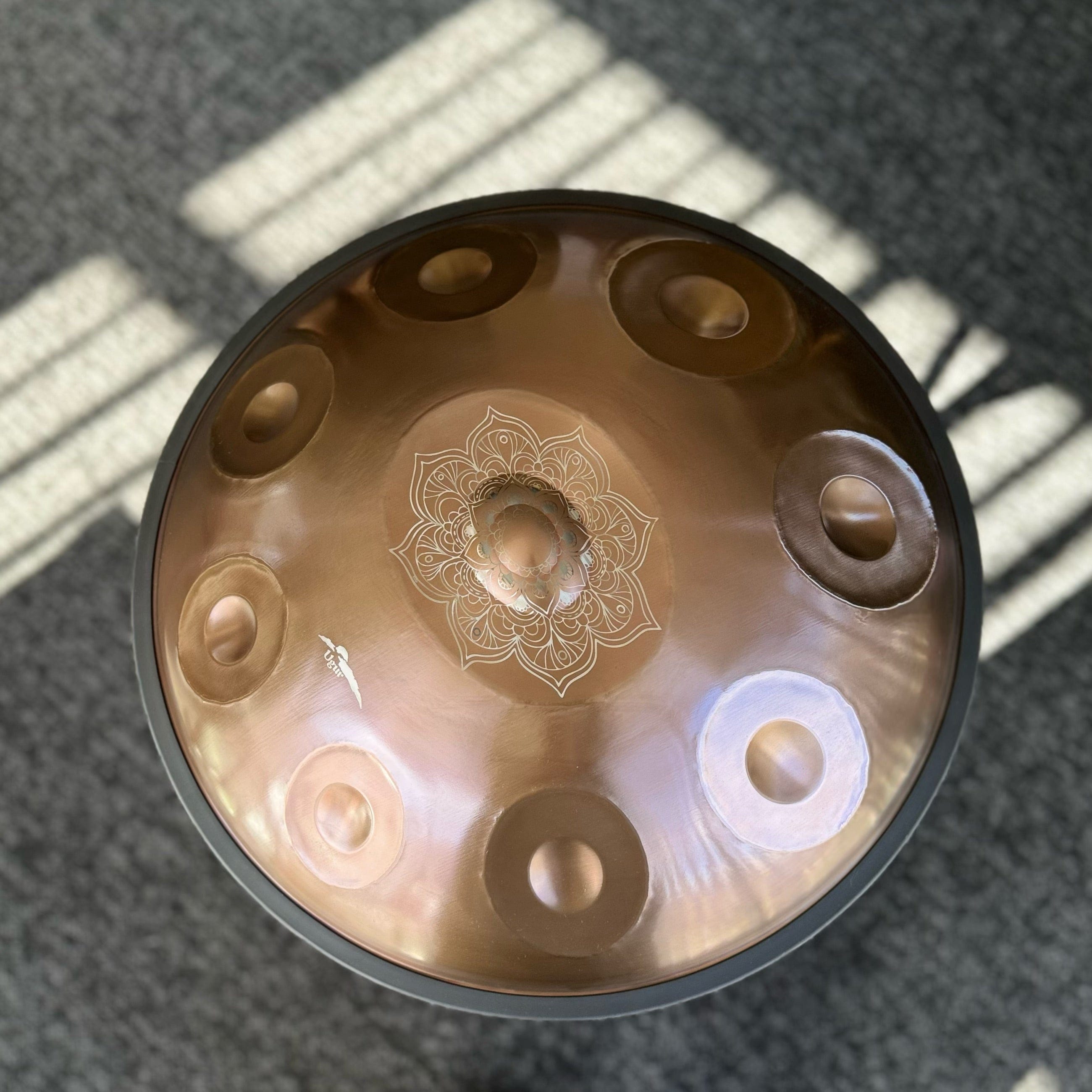 Ugur Handpan 9 Note D Celtic 432 Hz Bronze buy handpan Australia Beginner sound healing music therapy 